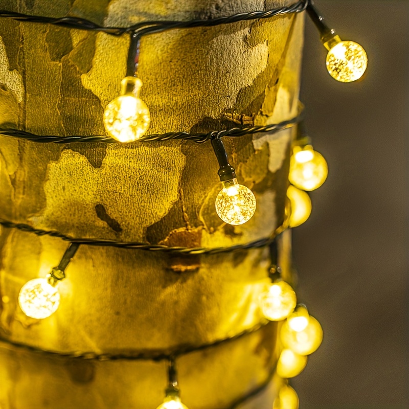 1 string of bubble lights with 20 30 50 100 200 solar powered crystal ball lights solar bubble ball lights ip44 solar fairy lights solar bubble ball lights for christmas trees weddings birthday parties gardens camping  