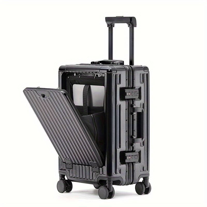 A Versatile Business Laptop Trolley Suitcase For Business Trips And Vacations With * Wheels And Aluminum Frame