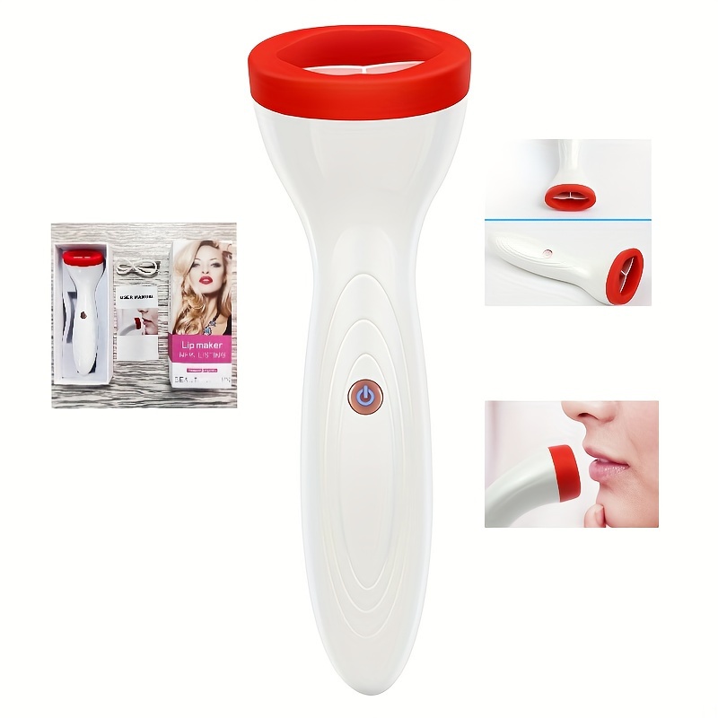 

Electric Lip Plumper Enhancer - Rechargeable Handheld Silicone Lip Enhancement Device, Unscented, Physical Suction Lip Shaping Tool, 4v Or Less Operating Voltage With Usb Charging, Lithium Battery