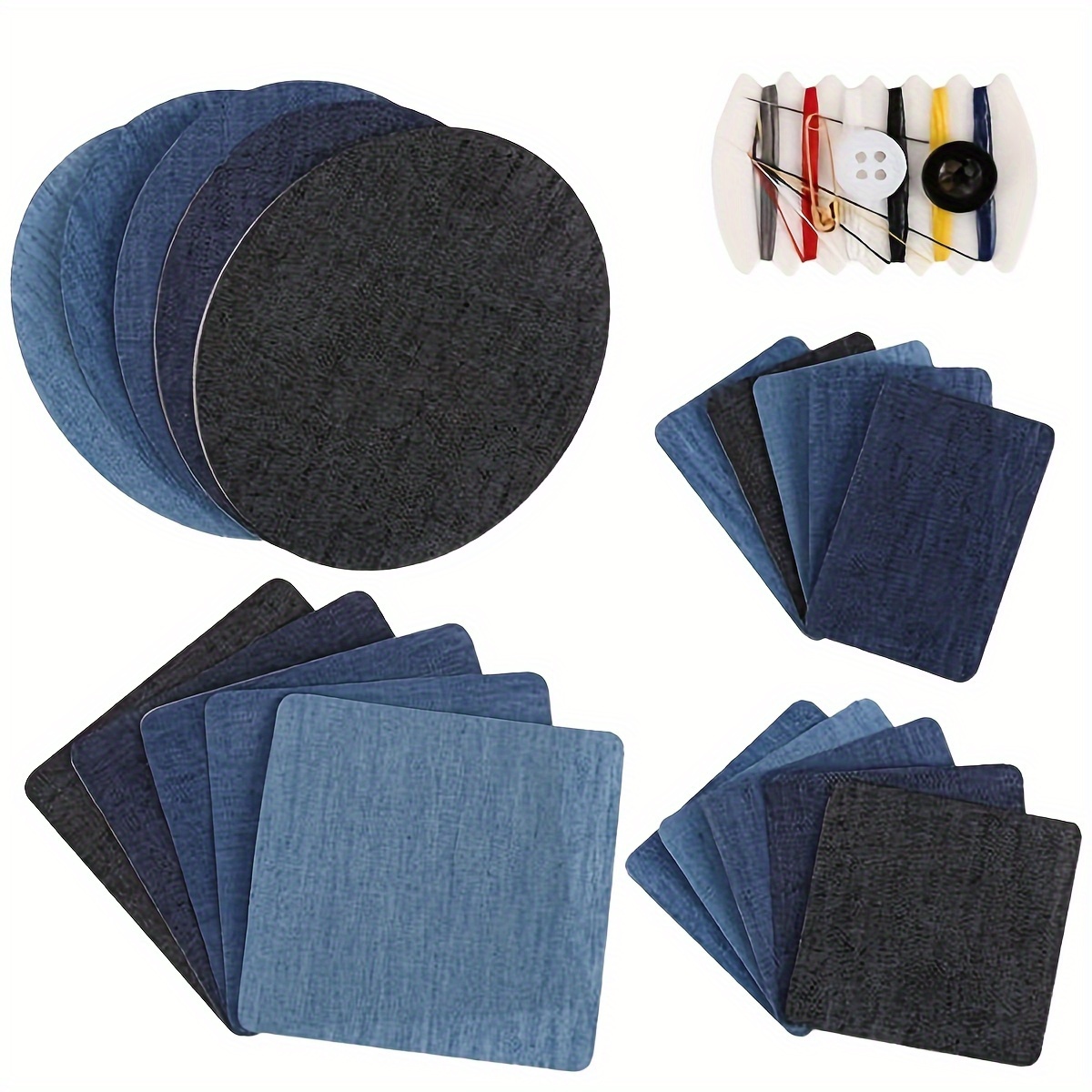 

20 Pcs Pack Iron-on Repair Patch, Denim Patches For Jeans Kit, Iron-on Repair Patch, Jeans And Clothing Repair And Decoration Kit