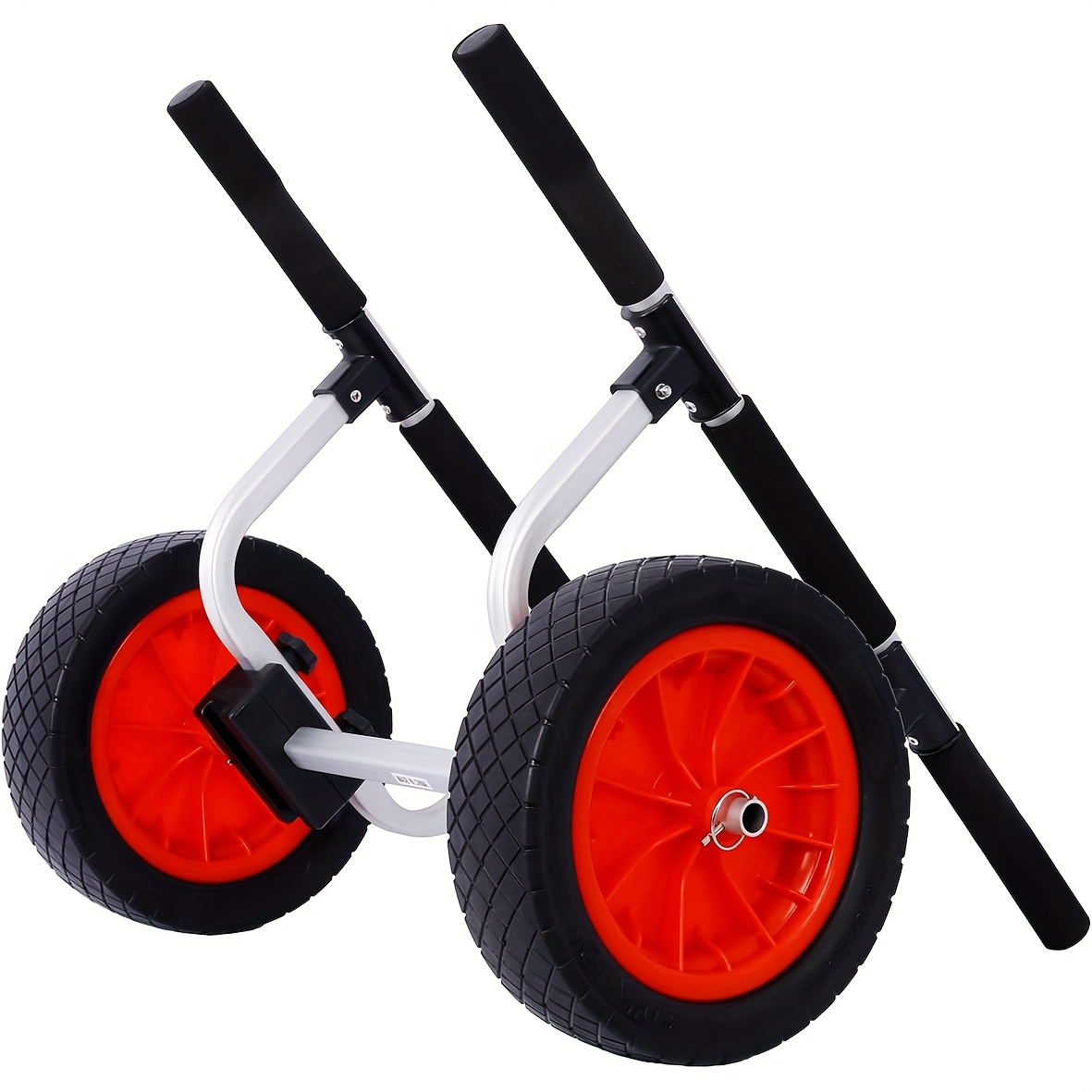 TEMU Heavy-duty Marine Kayak Trailer With 12" Airless Wheels – 300lb Capacity, Adjustable Width, , Flexible Support Bar For Secure Kayak Transport, Puncture-proof Design For Travel, Kayak Accessories