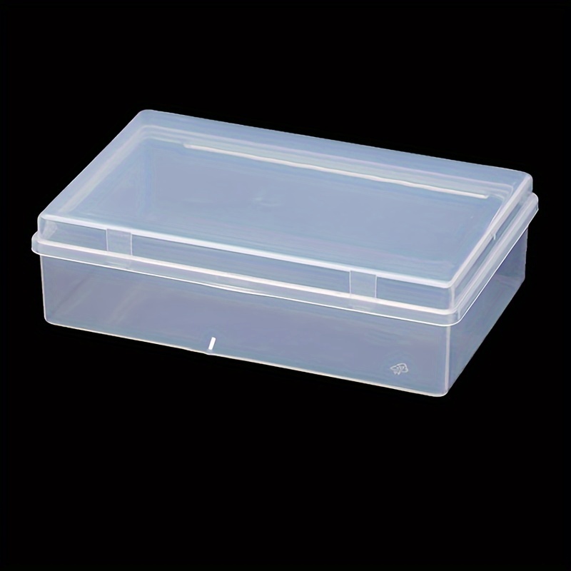 Large Transparent Thickened Fixed Grid Plastic Storage Box - Temu