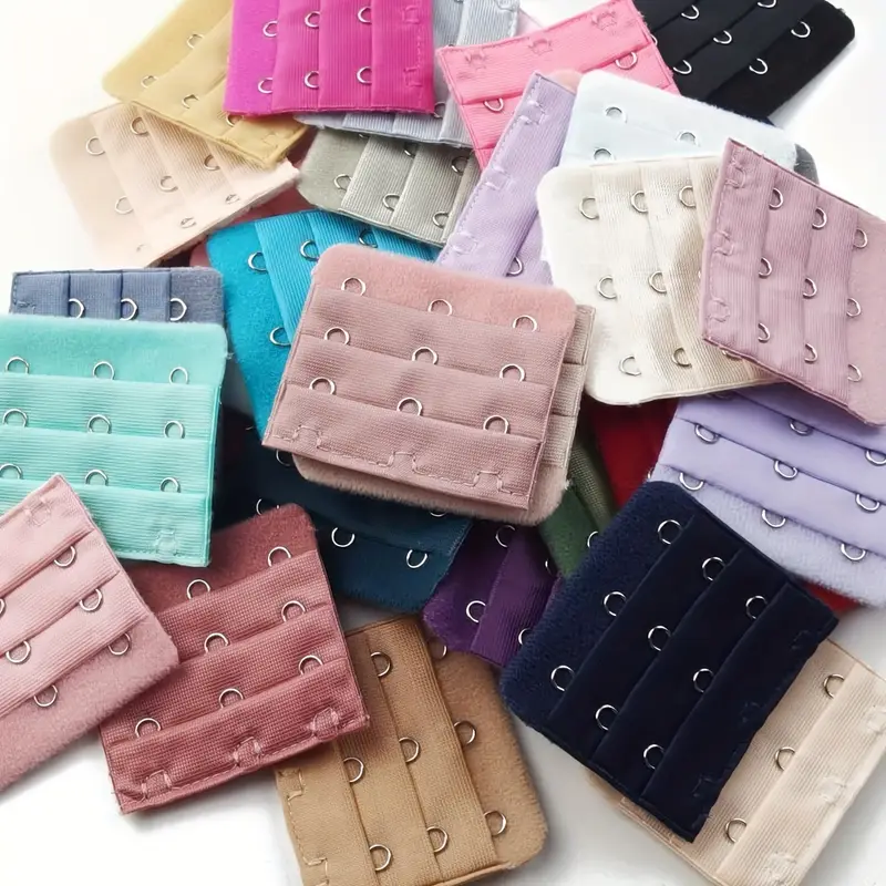 Set Di 6 Estensori Reggiseno Donna - Elastici Con Ganci 2 E 3 File - Multicolore - Foto 8