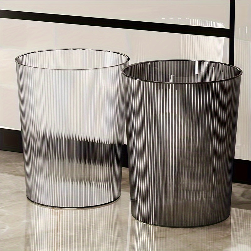 

Elegant Acrylic Vertical Ribbed Paper Bin For Office Use