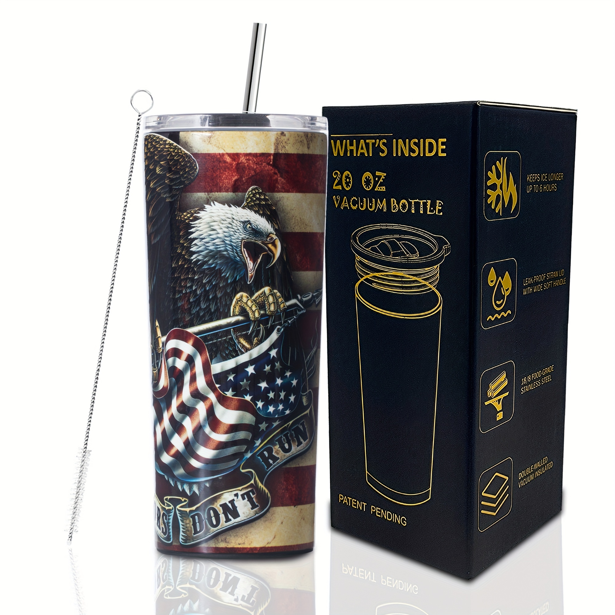 

Boelia Eagle Tumbler 20 Oz Triple-stainless Steel Water Tumbler Vacuum Insulated Cup With Lid And Straw Ice Coffee Mug Handwash Only Fit Most Car Holder