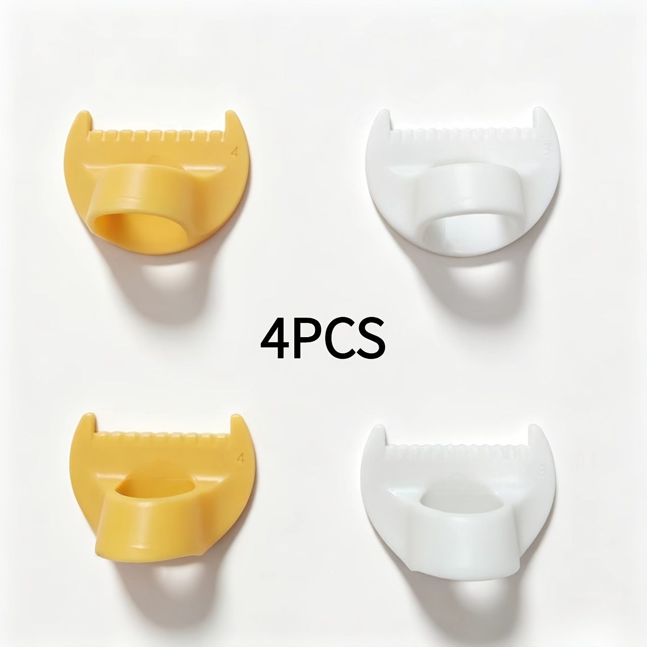 TEMU 4 pezzi Strumenti Facili da Cucire - Strumenti Resistenti in Plastica per Bordi e Tessitura, Adatti a Principianti e Anziani, Spaziatura 4 mm e