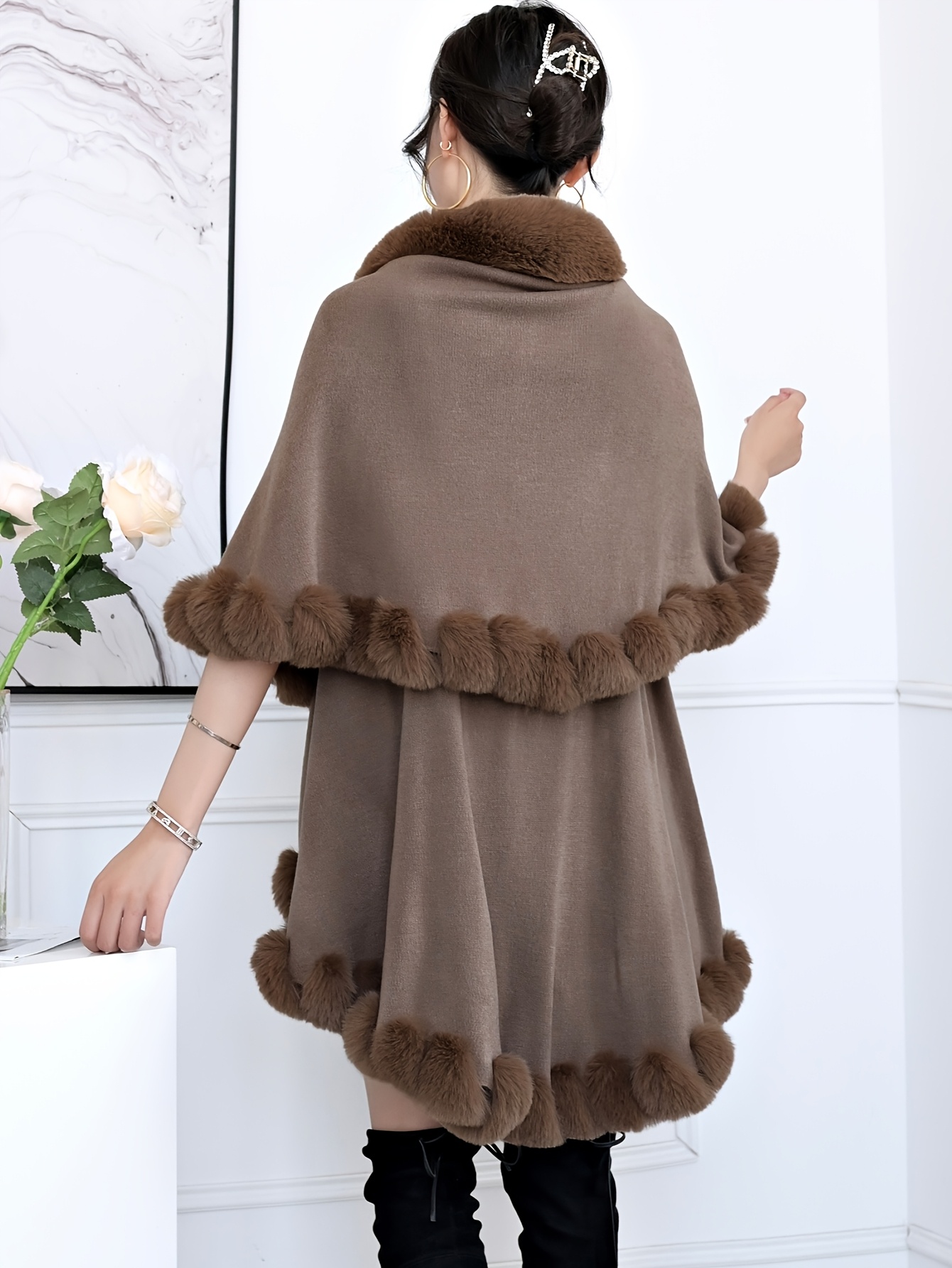 Cape Shawl With Sleeves Cape Shawl – NOORAN ALMASSI نوران ألماسي