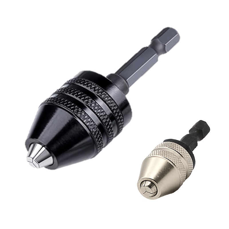 TEMU Adaptateur de de perceuse - 2pcs de perceuse pour tournevis, adaptateur clé Queue hexagonale 1/4 (0.6-8Mm, 0.3-3.6Mm)