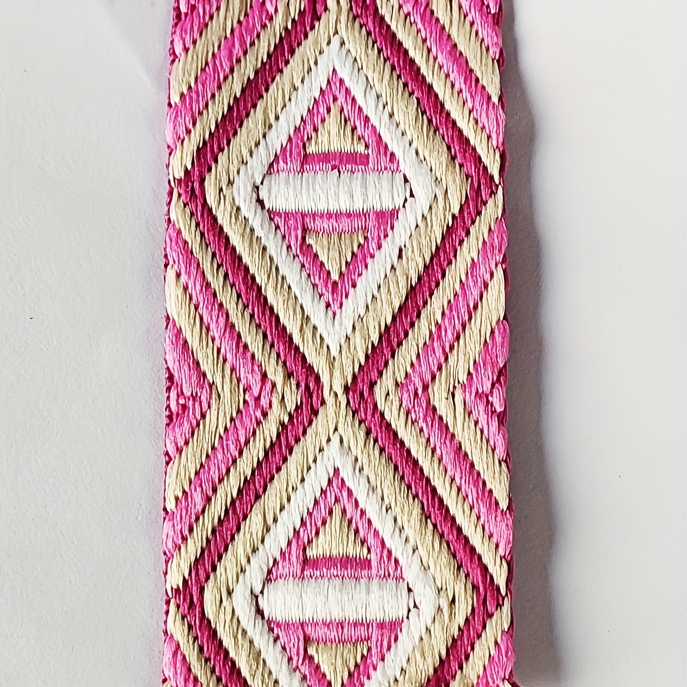 3 Yard Triangle Jacquarded Nylon Webbing Strap For Purse Bag Diy Crafting, Diy Wallet Making