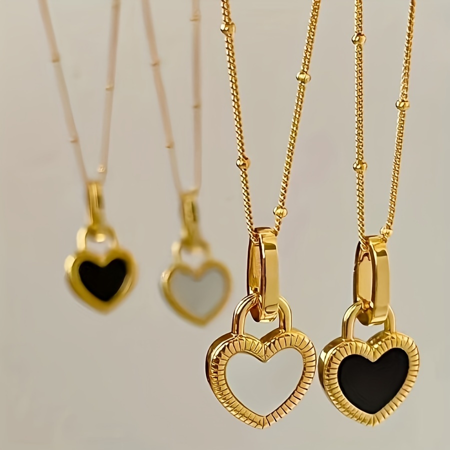 

Mother-of- Double- Pendant Necklace - Clavicle For Women, Alloy, For