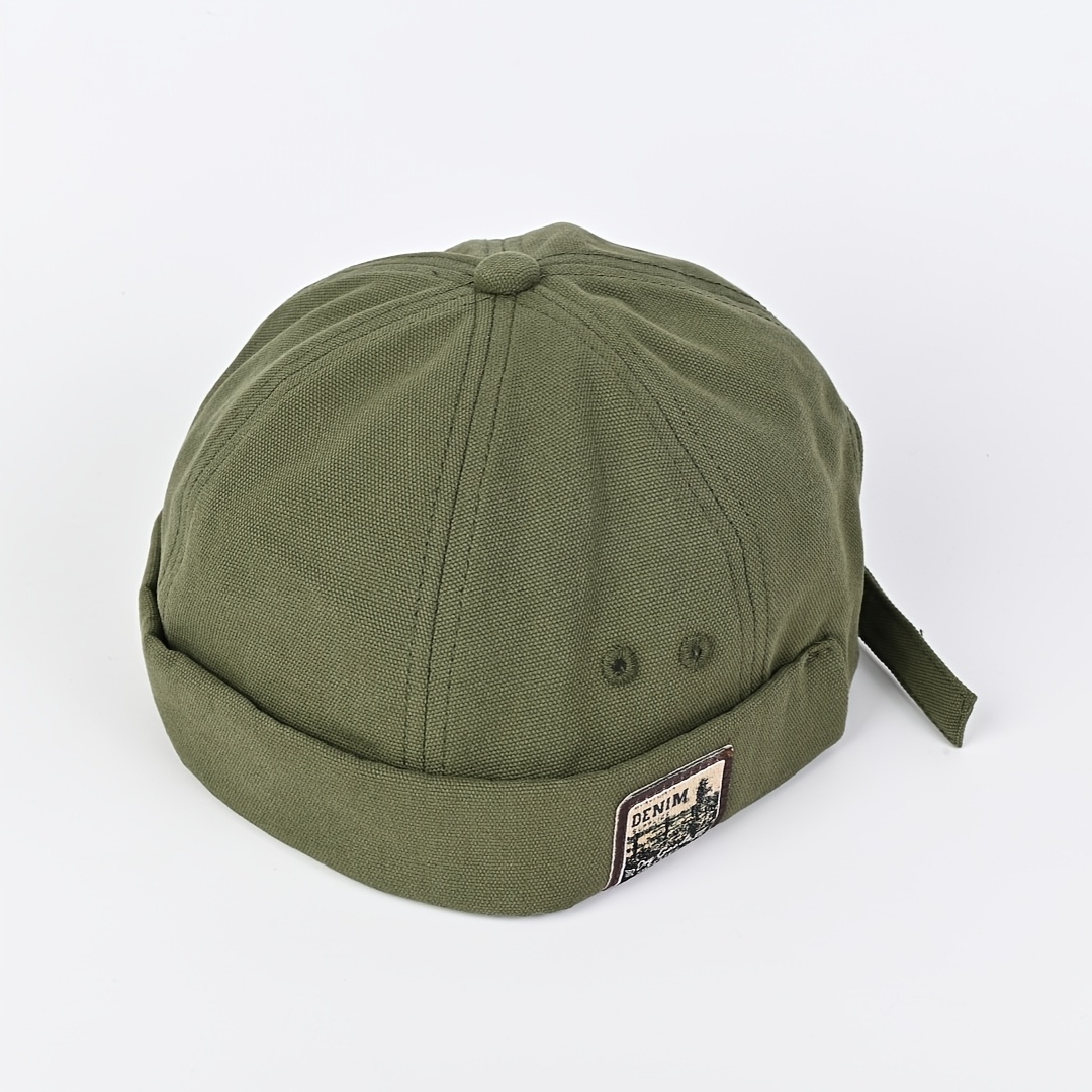 Docker Cap Brimless Hat, Adjustable Breathable Beanie