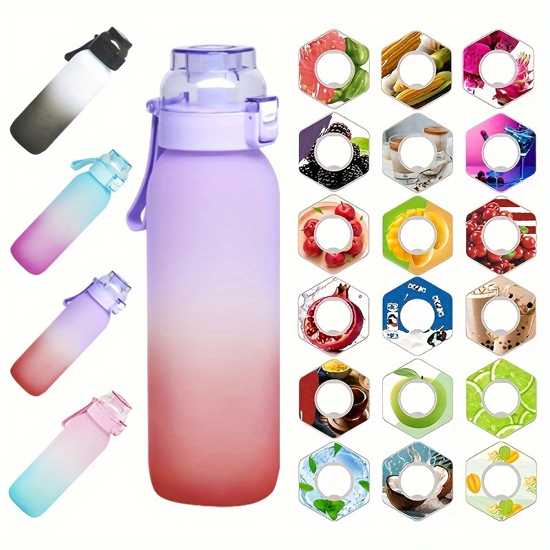 Flavoured Water Bottle with Pods/Various Colour Available/BPA Free/0  Calories/Tristan - Hot Pink, Charcoal Grey etc. (Kola Pod - 3 pcs) :  : Sports & Outdoors