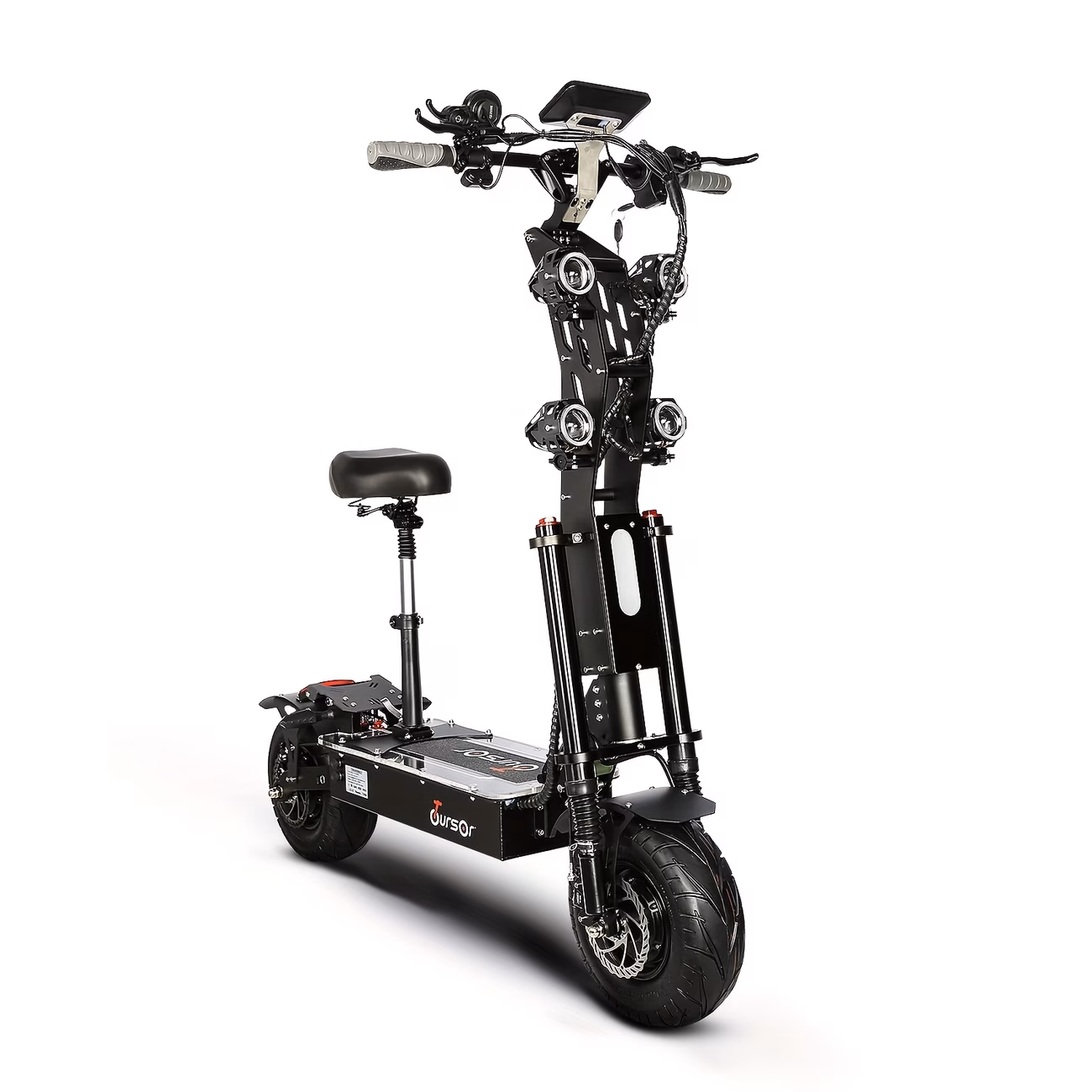 new high power 72v 40ah dual motor adult off road electric scooter with led display hydraulic brakes dual suspension vibrant ambient lighting and 13 inch tyres electric scooter e scooter Product details 1