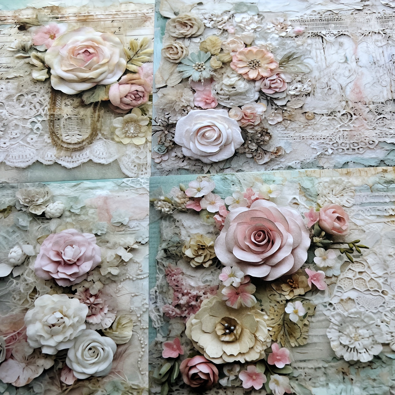 

Vigus Feuilles de Dentelle Rose - Journal des Ordures, Magasinage, Scrapbooking, Fin pour Compte à Taille A5