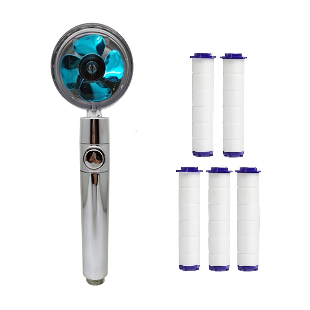 360 Degree Rotating Booster Shower Head, With Maple Shower Head High Pressure Water Adjustable Shower Head With Filter Bathroom Accessories