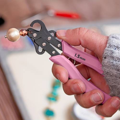 item picture 1 pack pink metal wire pliers 1 5mm 2 25mm 3mm making earring studs copper wire bending tool