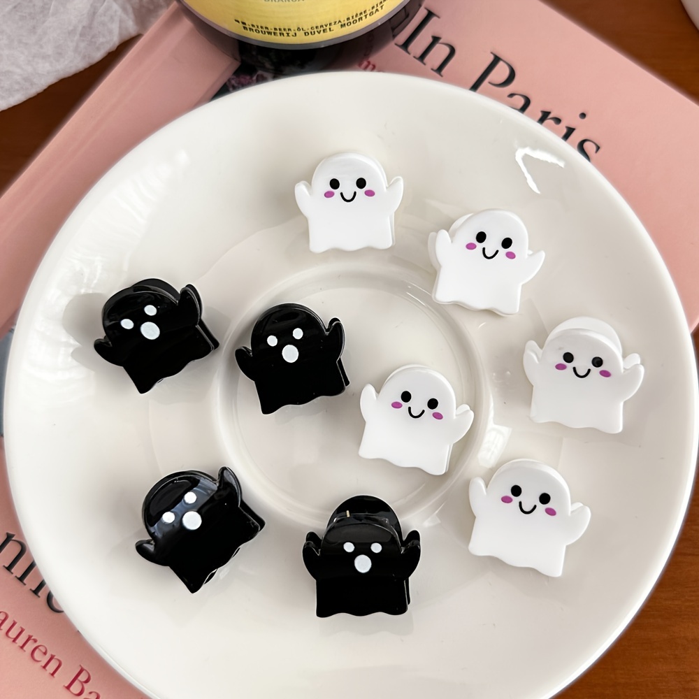 

Spooky Cute Mini Hair Clips - 8 Pcs Set - Halloween - Acrylic Material - Suitable For 14+ - And Design - Great For A To Your Hairstyle