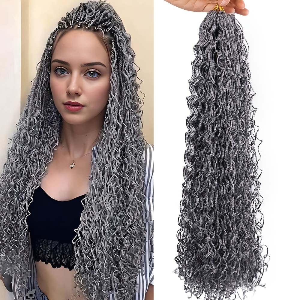 TEMU Braids Crochet Hair Synthetic Long Thin Straight Box Braids Hair Extensions Braiding Hair For Women