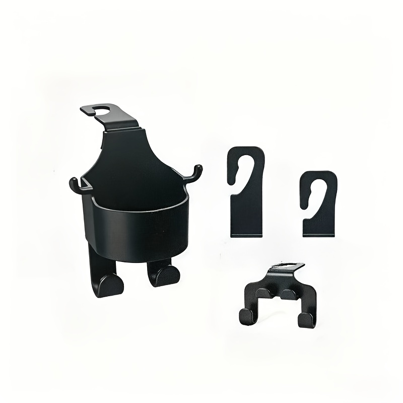 TEMU 2026 New 2pcs Set Multifunctional Cup Holder And Multifunctional Hook Car Seat Back Storage Rack With Cup Holder Phone Holder Hook Compatible
