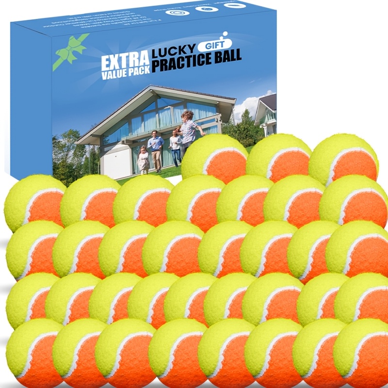   durable orange tennis balls 36 48 pack   non pressure bulk training balls stage   for   and beginner players