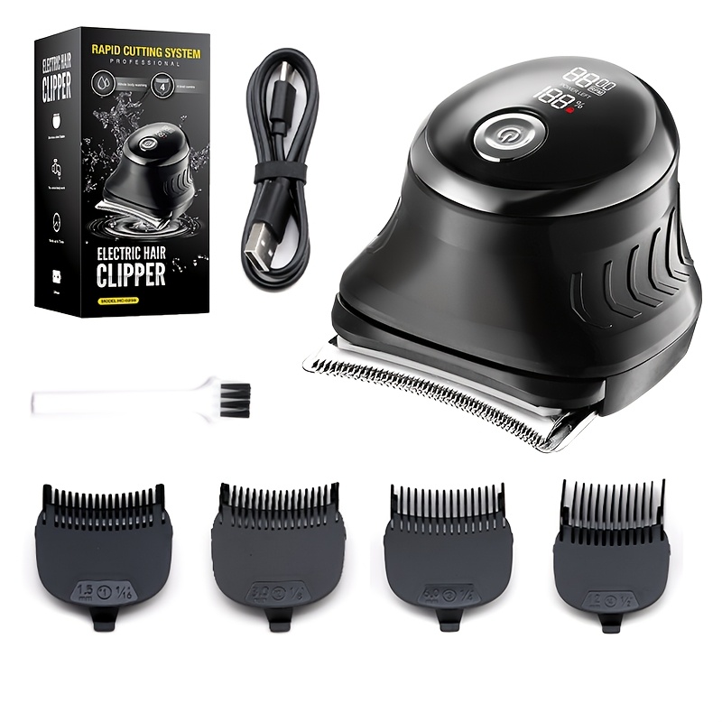 TEMU Tondeuse Électrique Professionnelle pour Homme IPX7 Lavable, Tondeuse à Cheveux pour Homme à 2 Vitesses Réglables, Machine à Couper les Cheveux