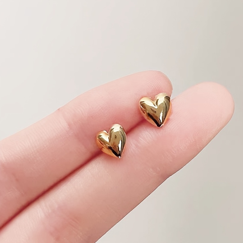 1 Pair Mini Stud Earrings, Easy And Fashionable, Suitable For Women' Decoration And Valentine's Day Celebration, Creative Jewelry Gift