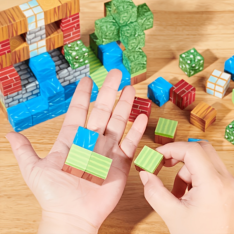 150pcs Magnetic Construction Blocks for 3D World Stacking Toy