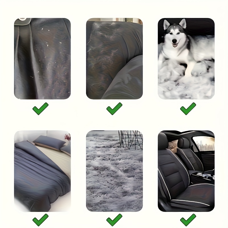 1-en-1 Eliminador Electrostático de Pelo y Polvo de Doble Cara - Tecnología Electrostática Manual Potente para Pelo de Mascotas, Pelusa, Alfombras, Muebles, Ropa y Ropa de Cama - Mango Ergonómico - Cepillo de Tela Portátil - Opción de Regalo para el Día de San Valentín