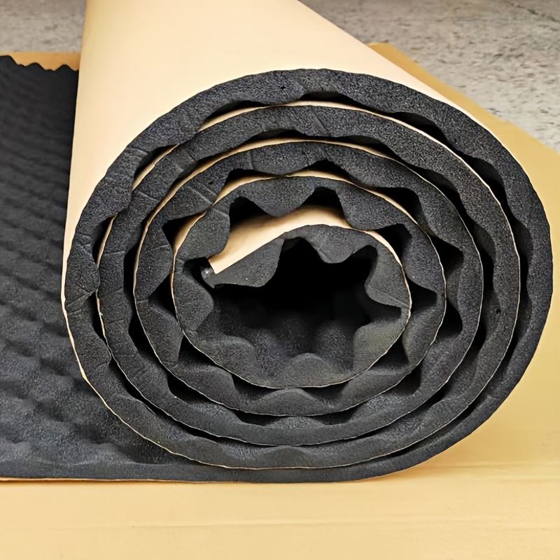 

Performance Professionnelle, Panneau Insonorisant en Mousse Acoustique Noire Haute - Auto-adhésif, Isolation Thermique et Phonique, 19.7" x 0.79" x 80" - Idéal pour l'insonorisation de Studio et de