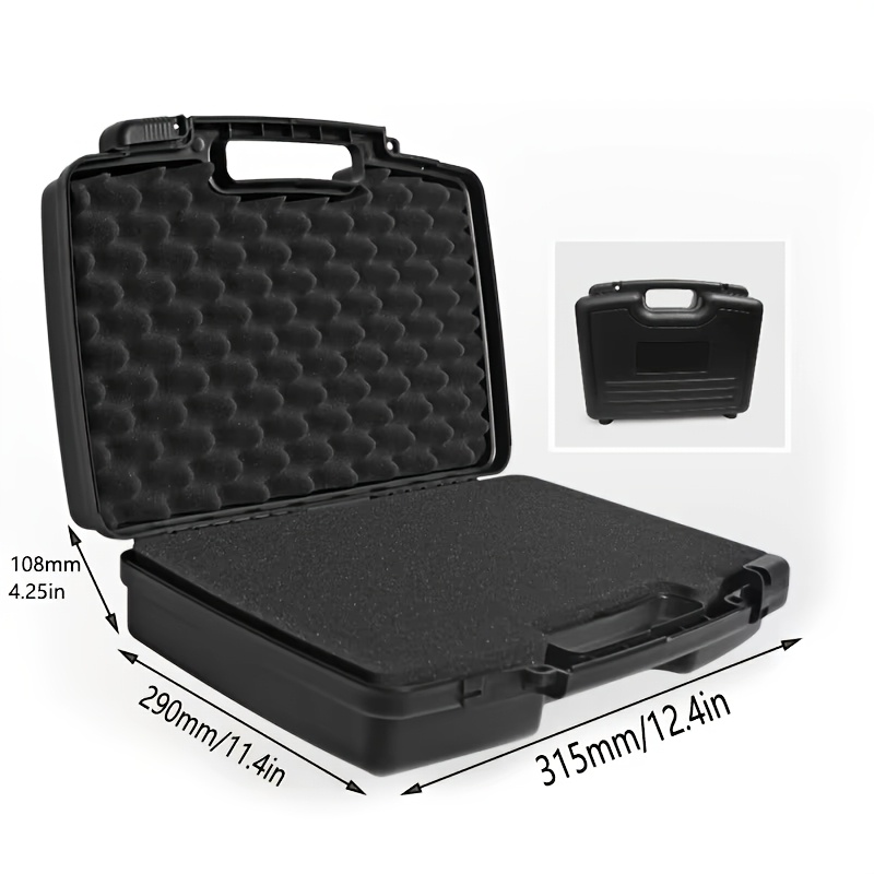 TEMU Boîte à outils portable Équipement Instrument Plastique Sûr Multifonctionnel Boîtier de transport d'outils de quincaillerie Étui de protection