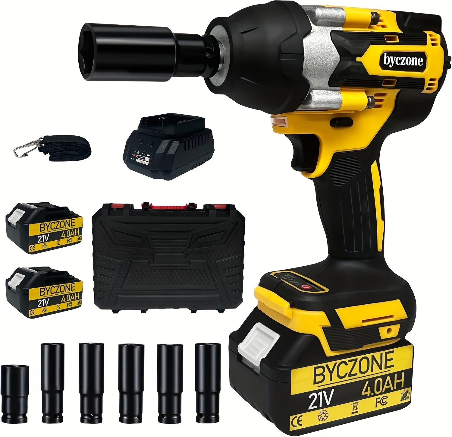 Impact Driver Elikliv Cordless Impact Wrench 1/2 Inch, 750 Ft-lbs