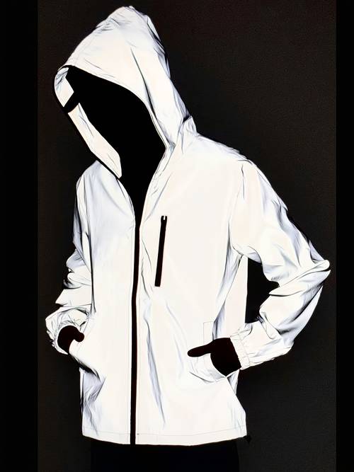 Artikelbild neue modische herrenjacke für frühling herbst, lässige kapuzenjacke für outdoor-sport, bühnenauftrittskleidung