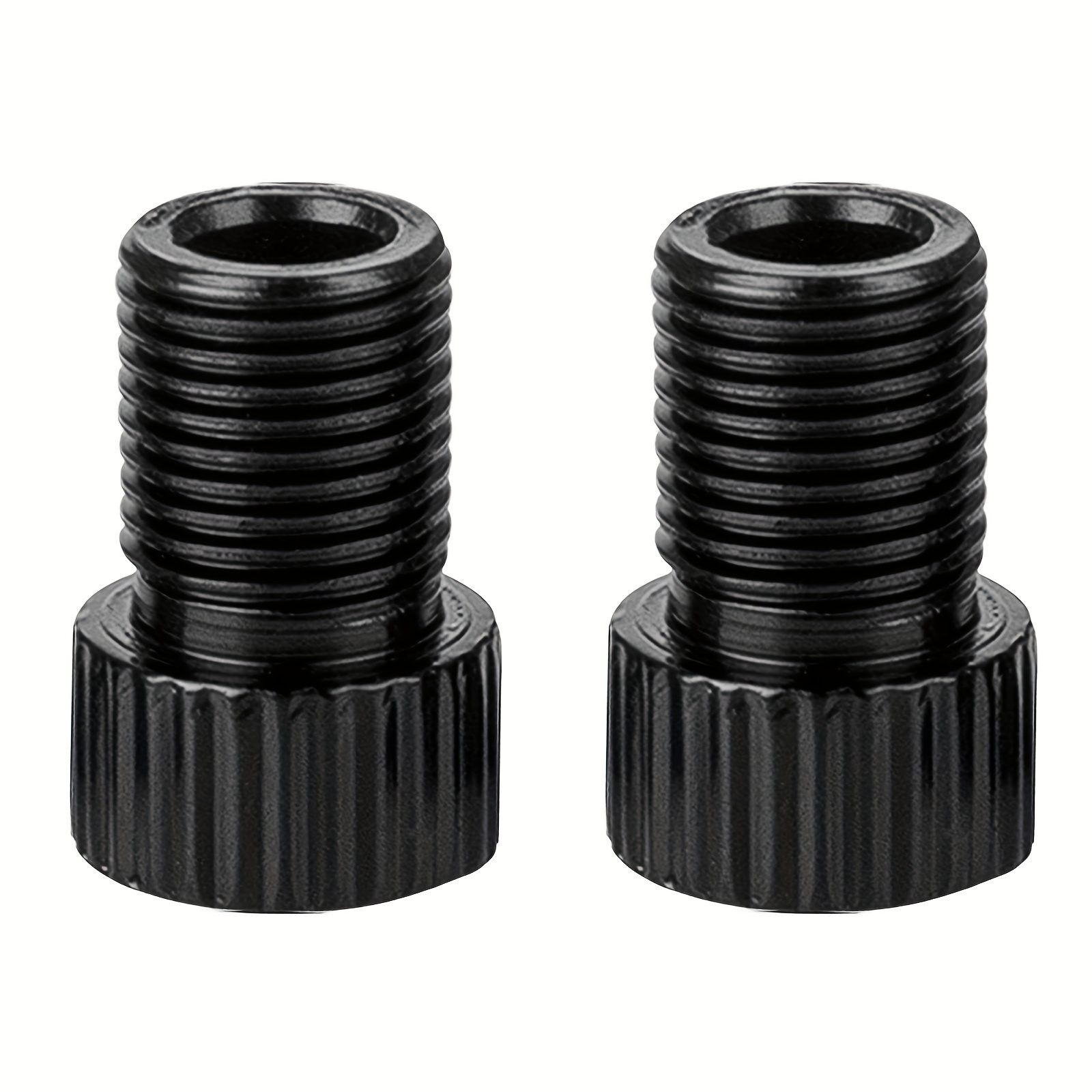Set Of 2 Valve In Red, Designed To Change Valves To Schrader, Allowing You To Inflate Tires With A Regular Pump Or Air Compressor