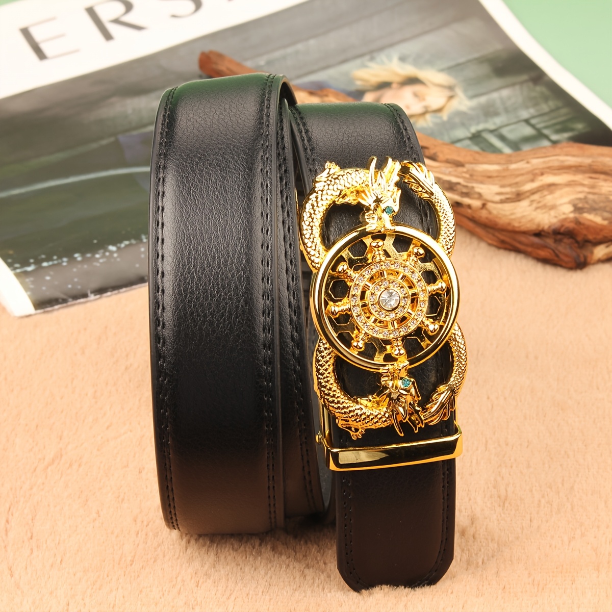 Double Loop Dragon 110 Long Automatic Bucket Strap Extended Men's Strap