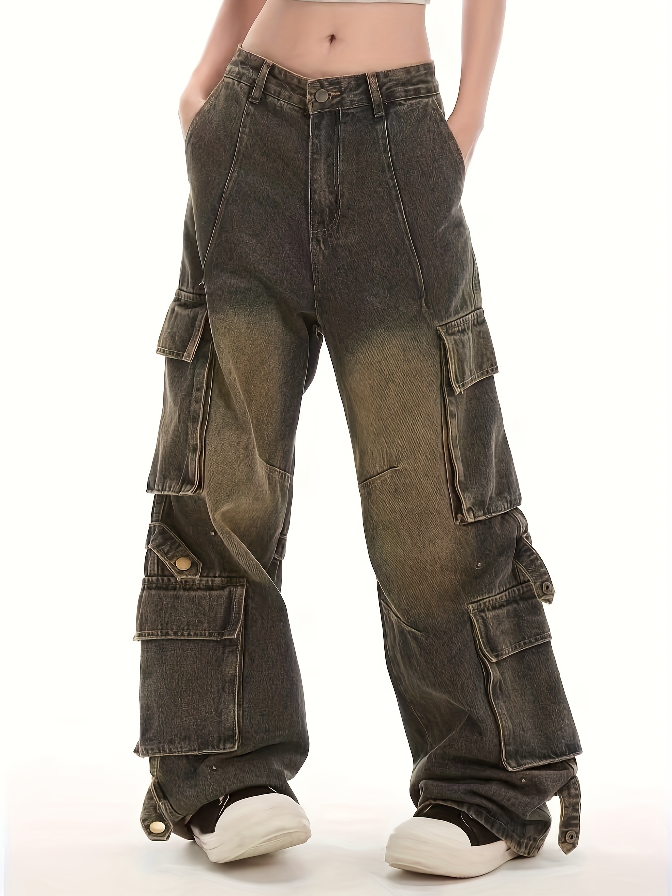 【BAON】Chateau cargo wide denim pants CARGO JEANS WITH WIDE BOTTOM - Theory