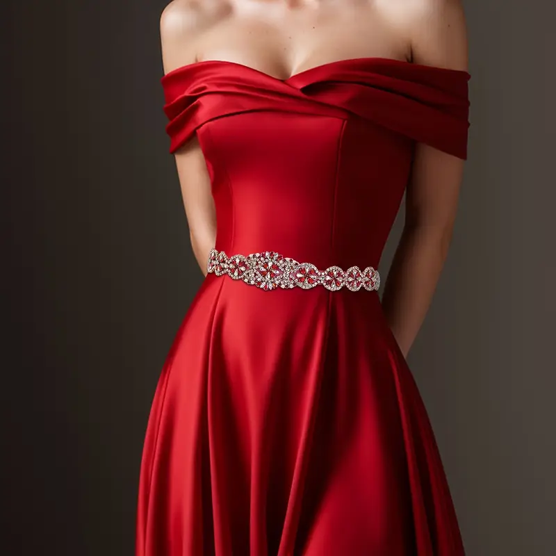 нарядный пояс модный длинный пояс для свадебного платья аксессуар ручная стирка классическое причастие платье детали 4