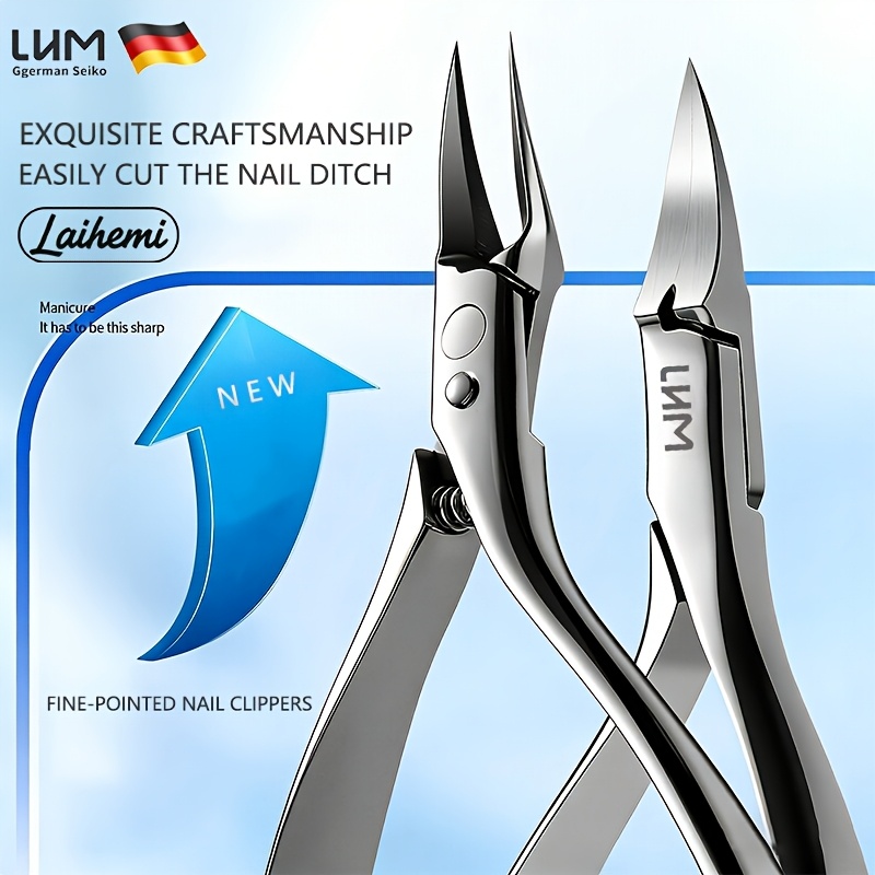 Ultra-Sharp Embedded Nail Clippers for Thick Toenails, Professional Stainless Steel