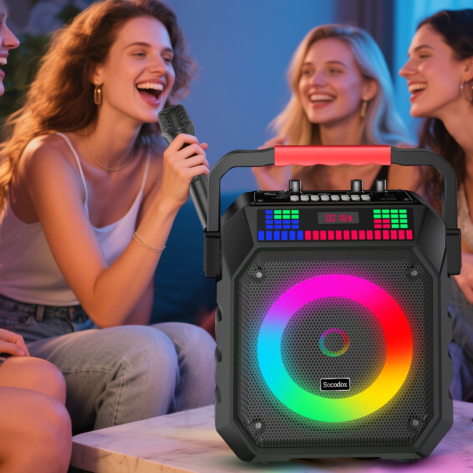 Portable Karaoke System Featuring a Wireless Speaker And Two... product image 4