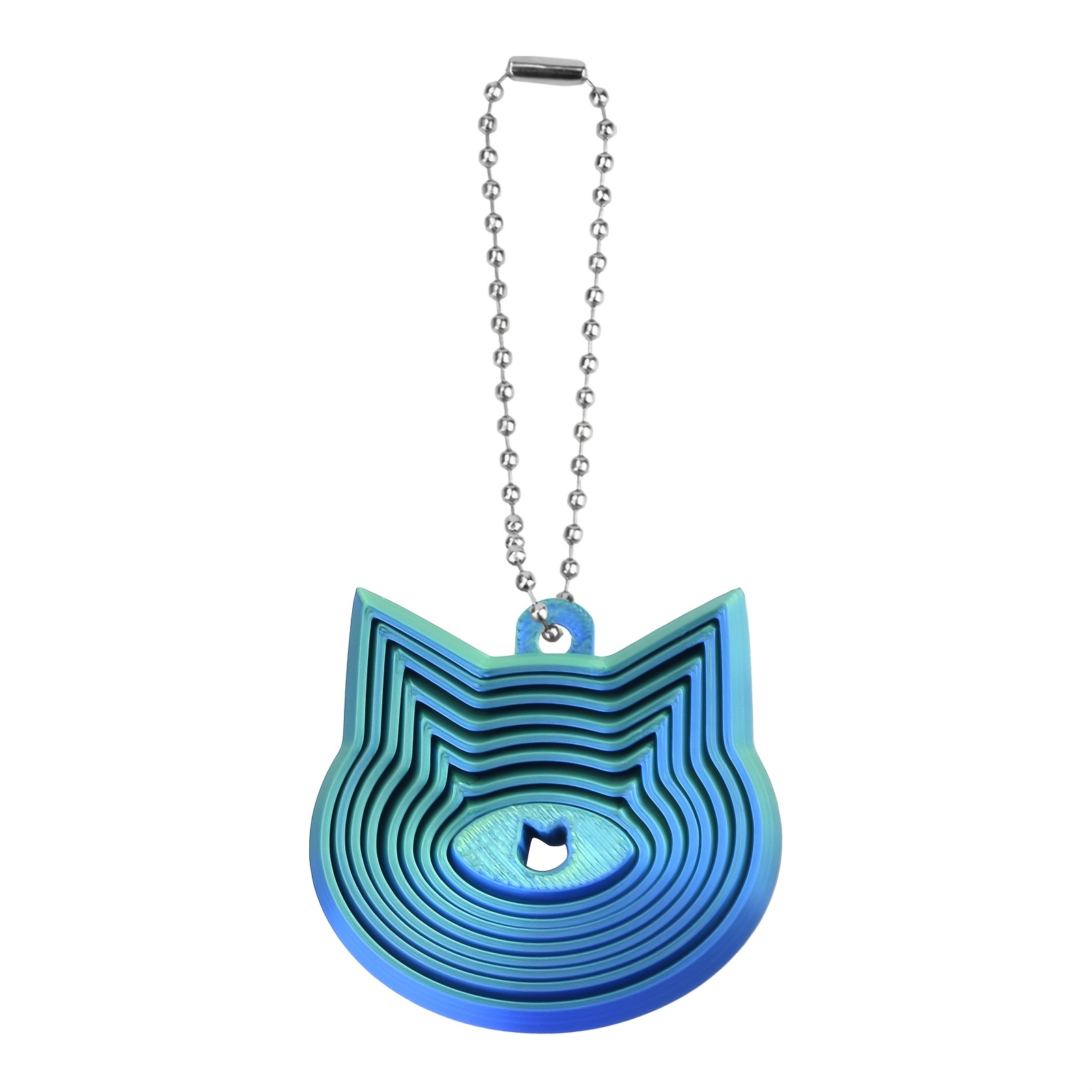 TEMU 1pc Diseño de Gato Impreso en 3D Fidget Toy Colgador de Bolso Decoración de Dedo en Operación Gadget Llavero