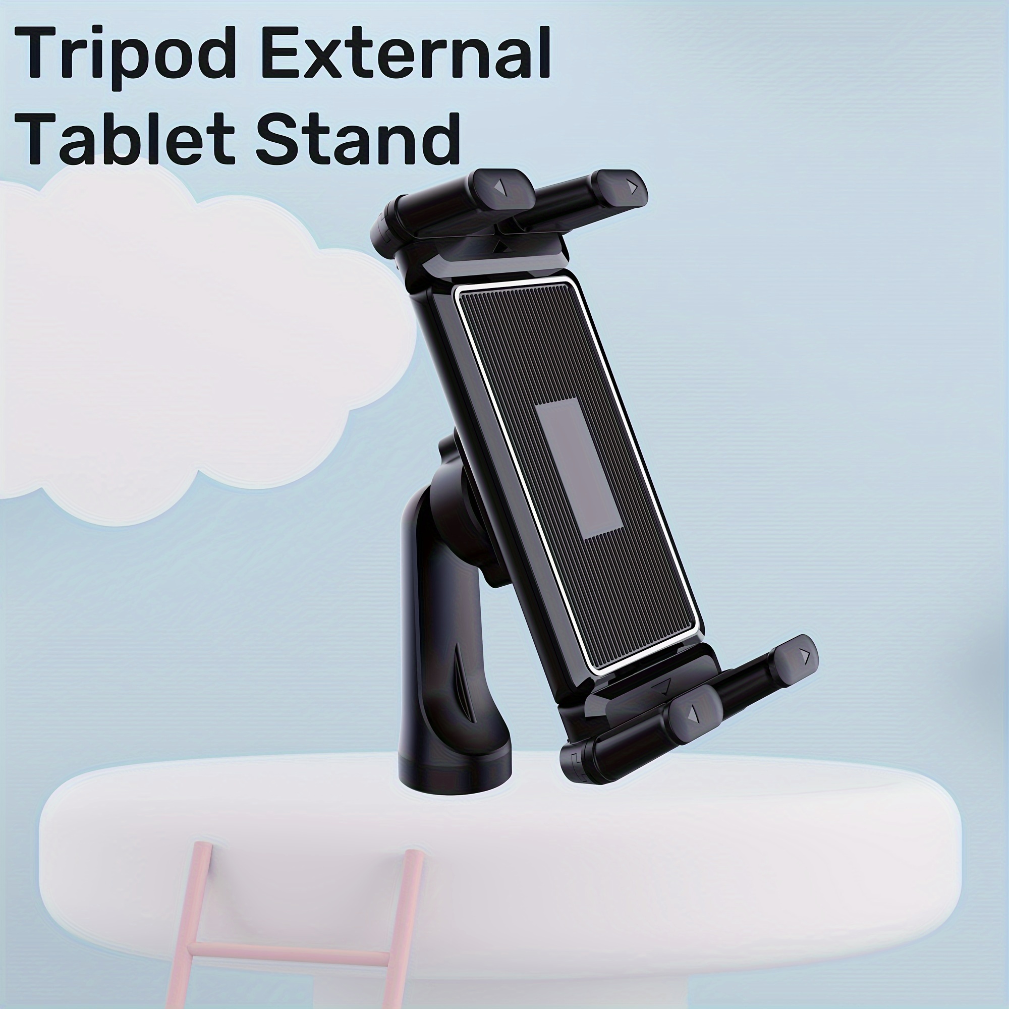 

Tablet Stand, Connecting Tripod Can Be Used For Live Streaming, Video Conferencing, Shooting Video, The Stand Can Be Adjusted Several Times To Fit More Models Of Tablets And Mobile Phones