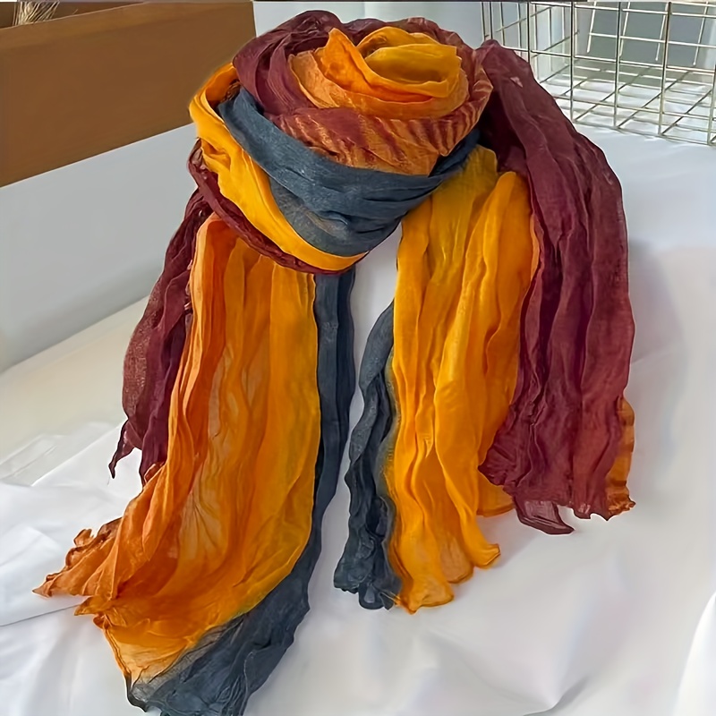 TEMU Pañuelo de cabeza estilo entretejido multicolor 1 Simple Vacation, para de y de . Ideal para abrazan la estética minimalista y las tendencias