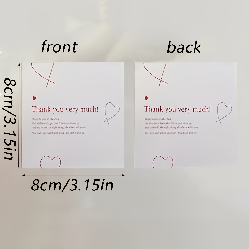 TEMU Carte personnalisée avec logo et image, papier photo carré - Carton de qualité supérieure, idéal pour de remerciement, de remerciement,