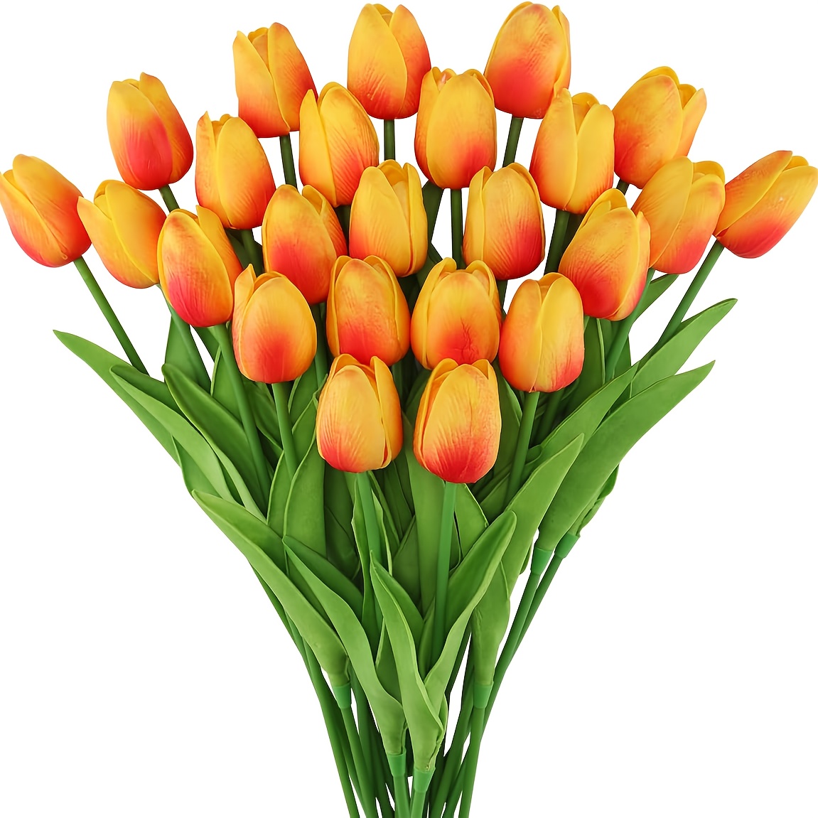 

20pcs Tulips Flowers, Real Touch Artificial Flowers, Fake Tulips Arrangement Bouquet For Decor, Party And Wedding, Decoration Gift Idea For Day