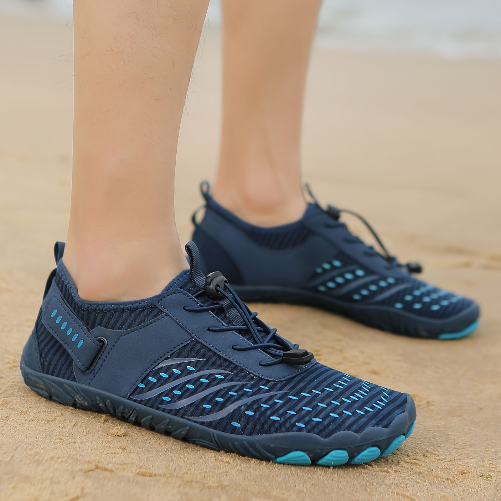 Outdoor Quick-Dry Soft-Soled Beach Shoes, Breathable Toe-Post Design