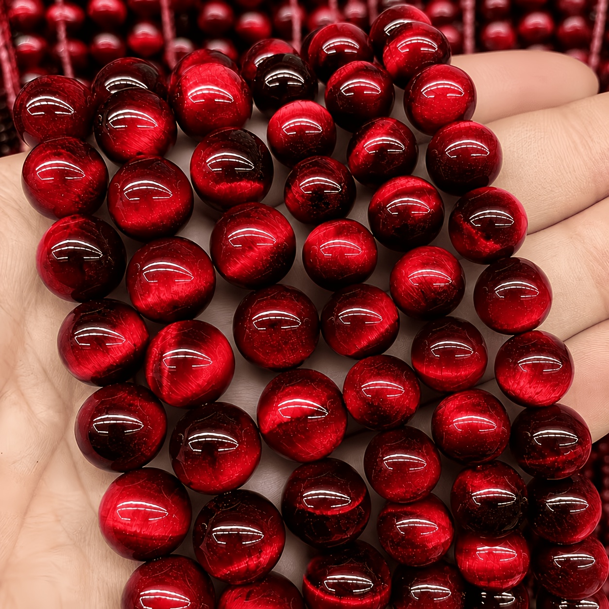 TEMU 45 pz Perline Sciolte Occhio di Tigre e , Perline in Vetro, Materiali per Bijoux Fai da Te, Perline per Bijoux Fai da Te, Fai da Te , Forniture