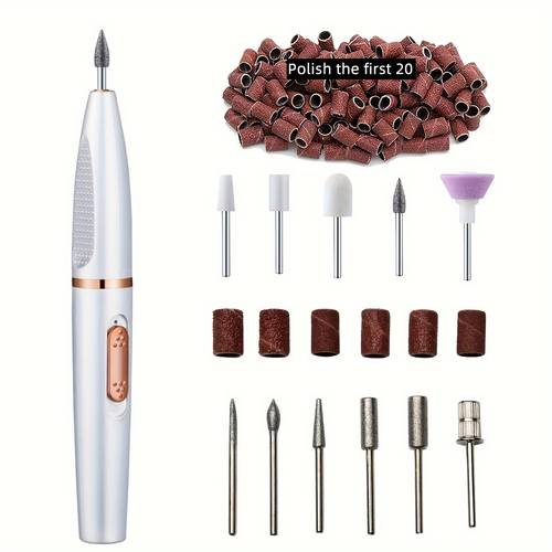 new nail drill machine usb rechargeable nail file portable nail trimmer dead skin remover tool mnj 035