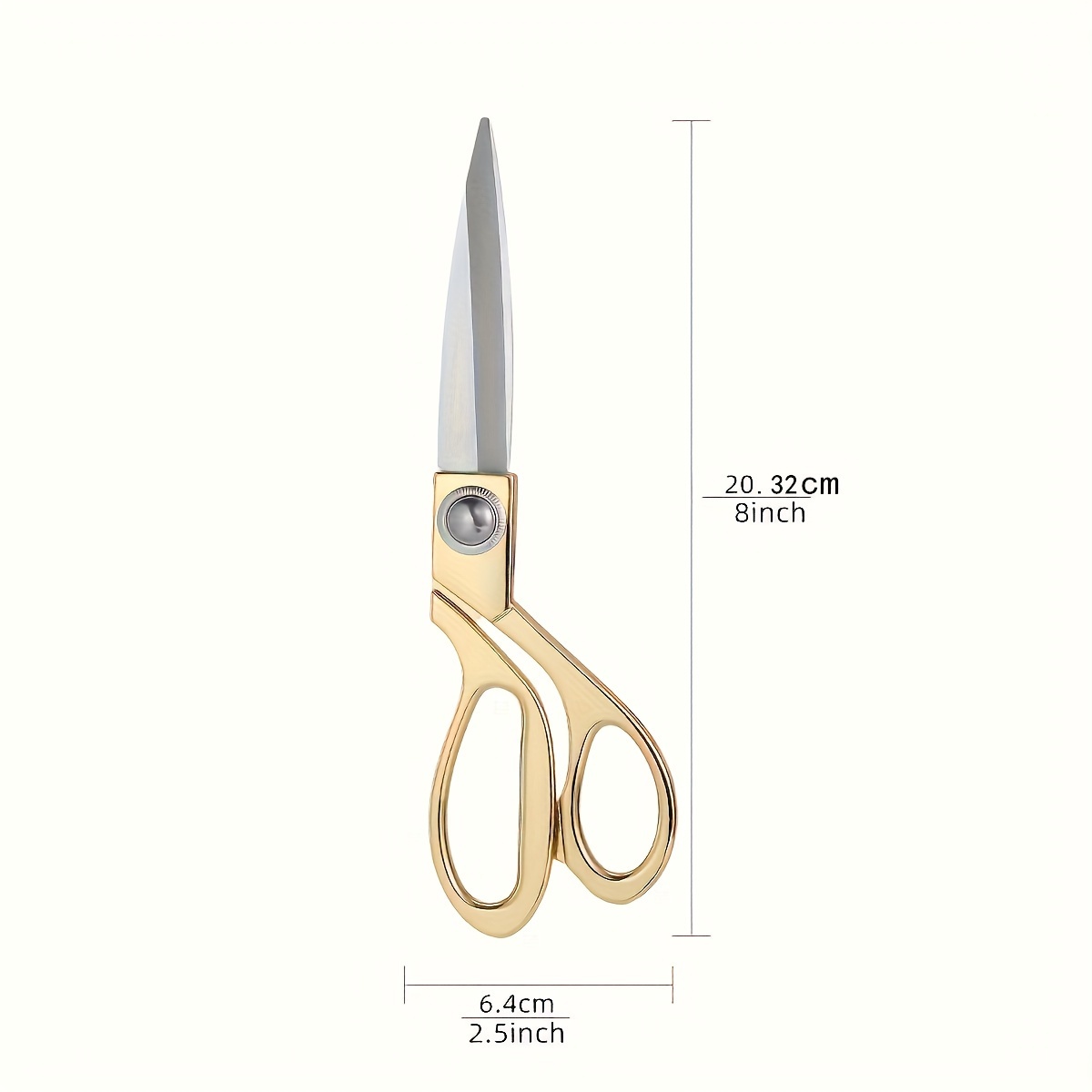 1pc Professional Heavy-duty Scissors With Golden Fabric Shears - Dressmaking Sewing Machine-suitable For Tailors, Dressmakers & Fabric (cost-effective)