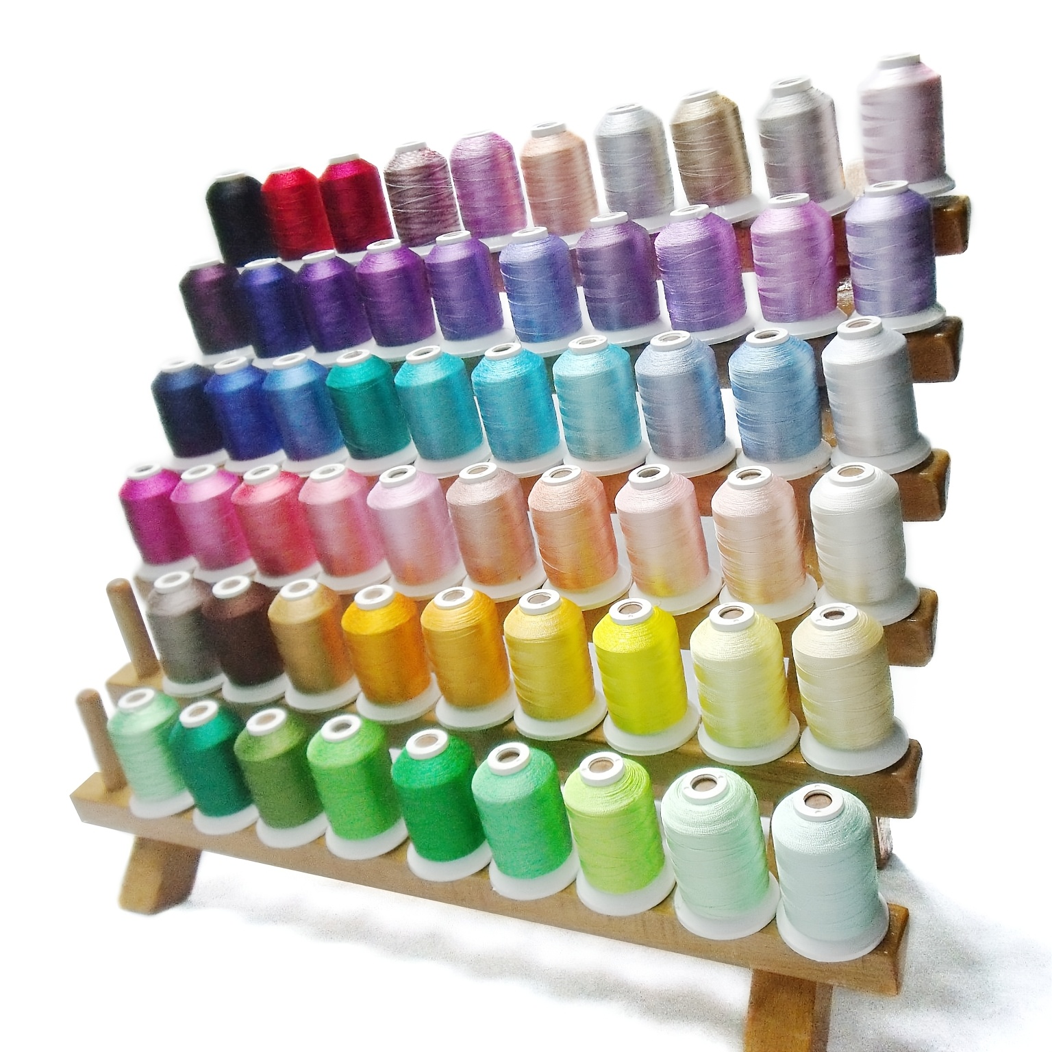 Brother Lot De 40 Fils à Broder Polyester - 300m Par Bobine - Couleurs Assorties Pour Machine