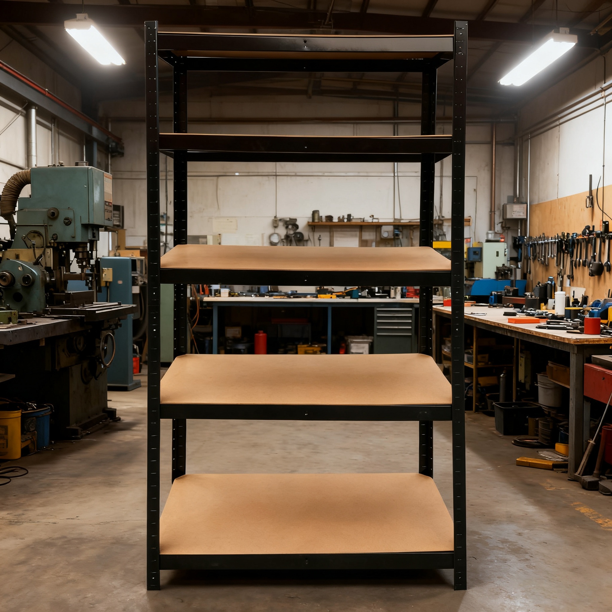 5-Tier Heavy-Duty Racking, Bolt-Free Industrial Storage Rack