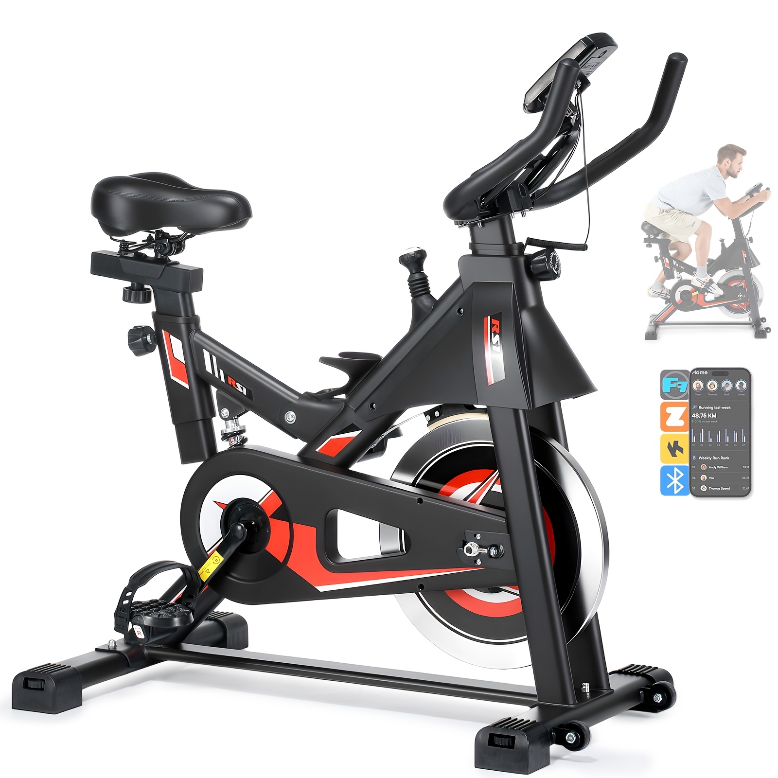 E-shop Kehot Heimtrainer | Leiser Magnetwiderstand | LCD-Display | Herzfrequenzmesser | 6-stufig verstellbarer Lenker & Sitz | Integrierter Ständer &